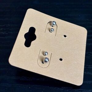 Maurices Silver Stud Earrings - 2 sets